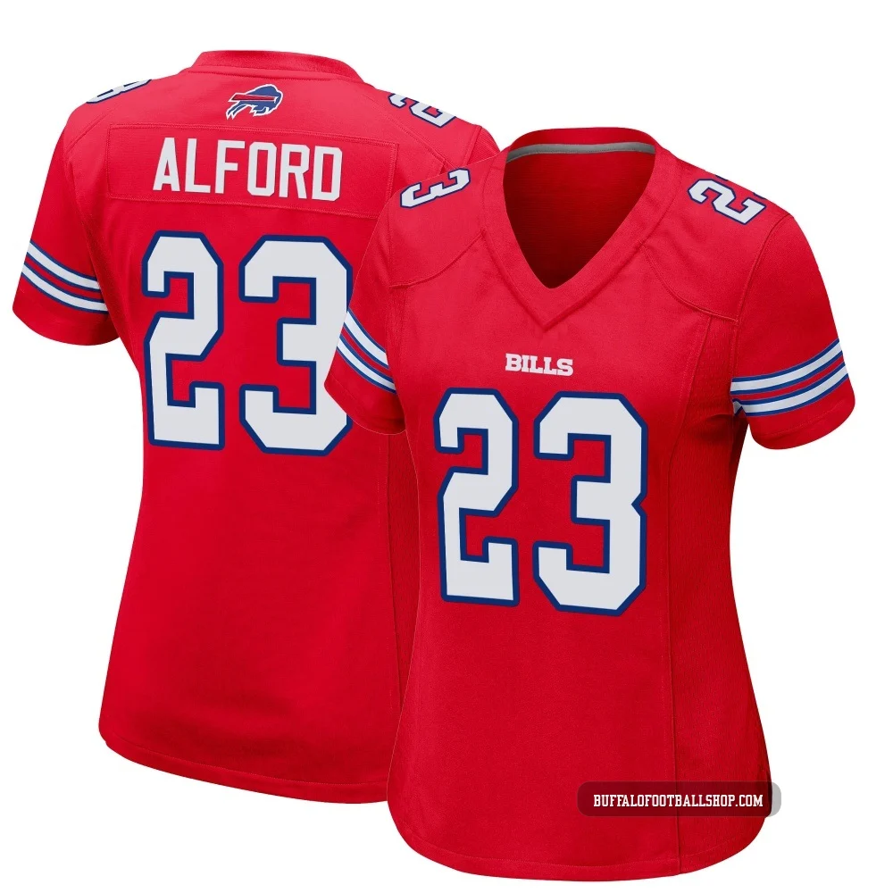 Dee Alford ＃23 Buffalo Bills Game Red Women's Alternate Jersey