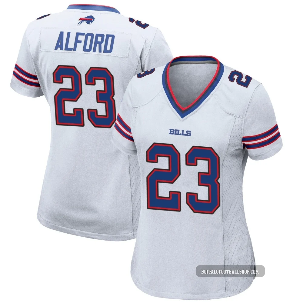 Dee Alford ＃23 Buffalo Bills Game White Women's Jersey