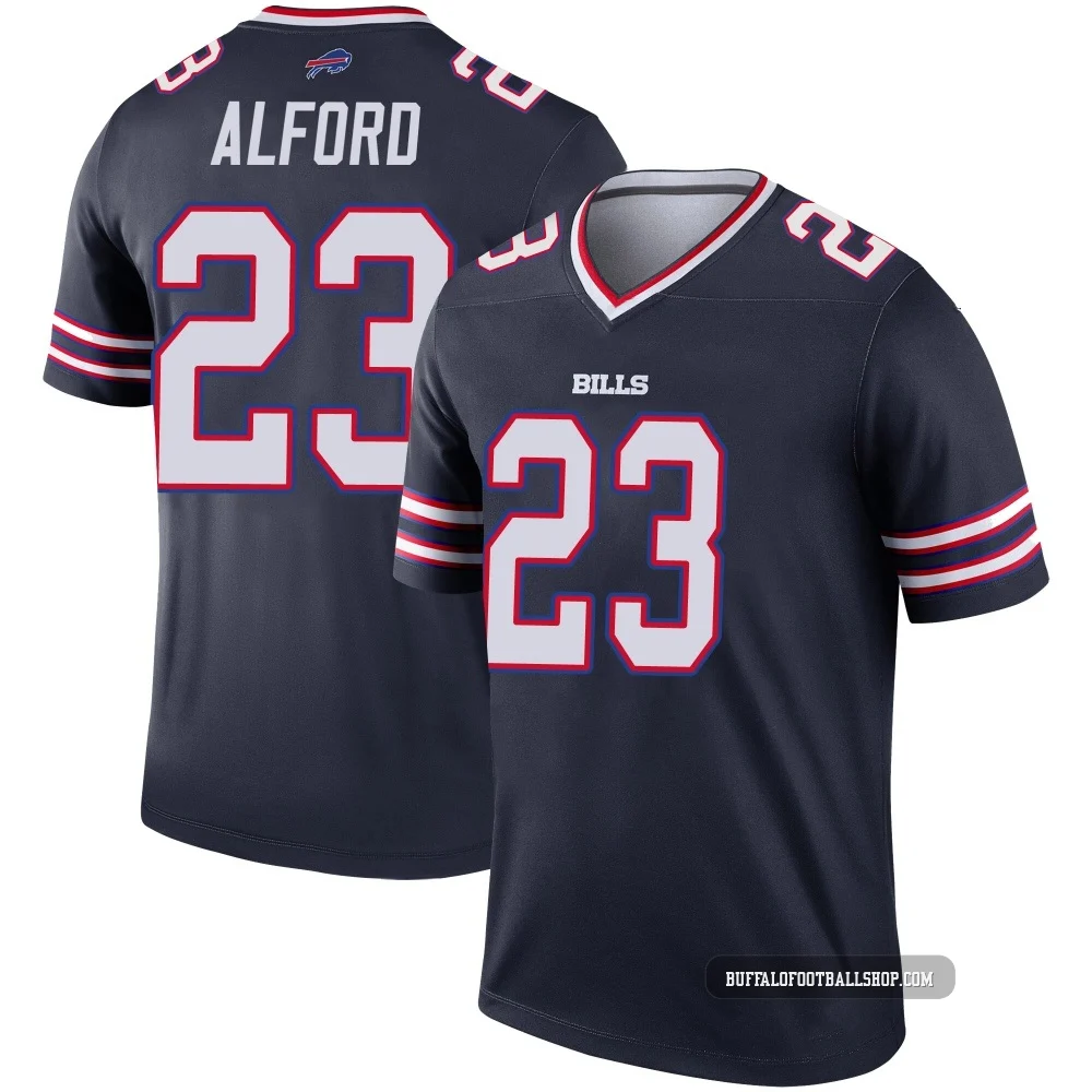 Dee Alford ＃23 Buffalo Bills Legend Navy Men's Inverted Jersey