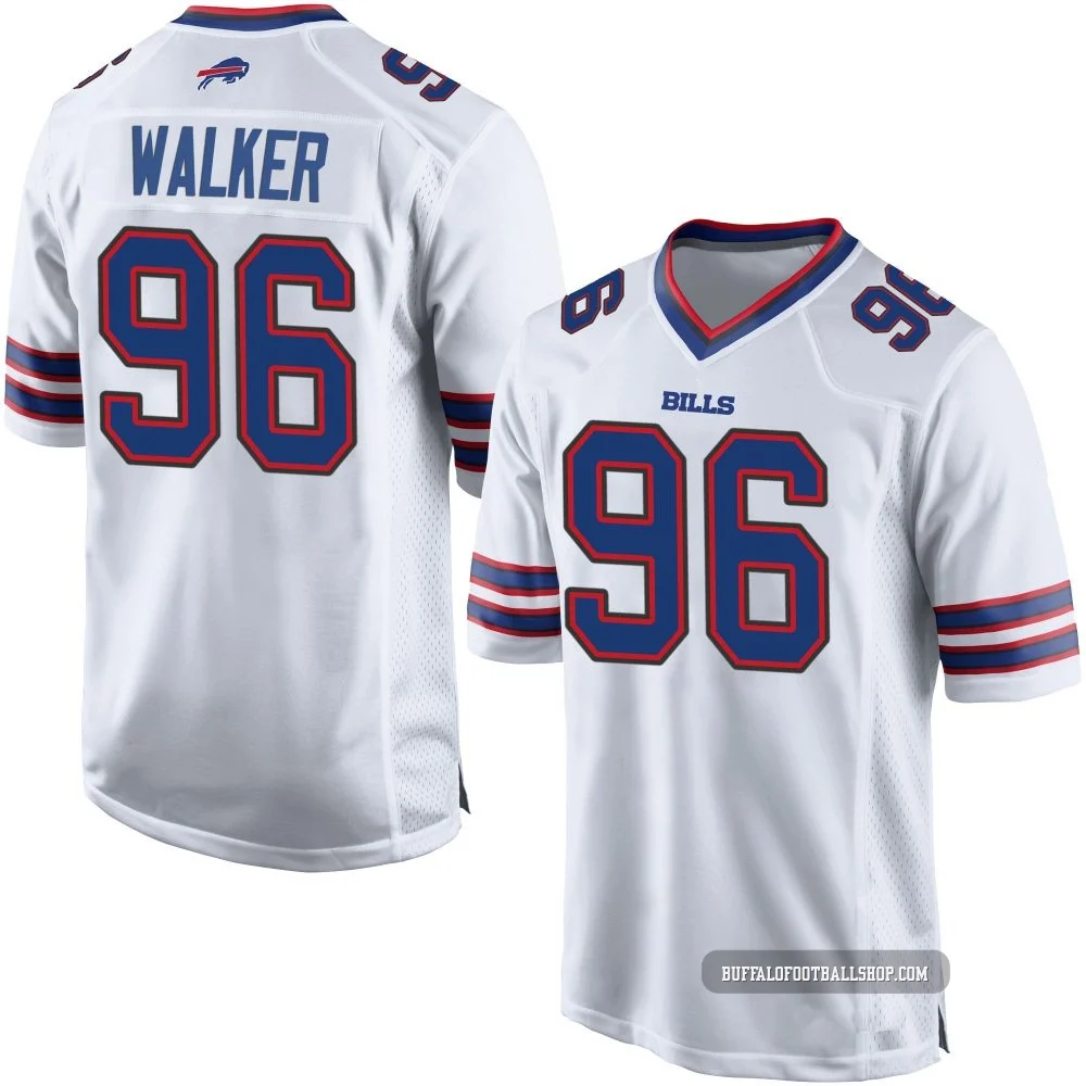 Deone Walker ＃96 Buffalo Bills Game White Youth Jersey