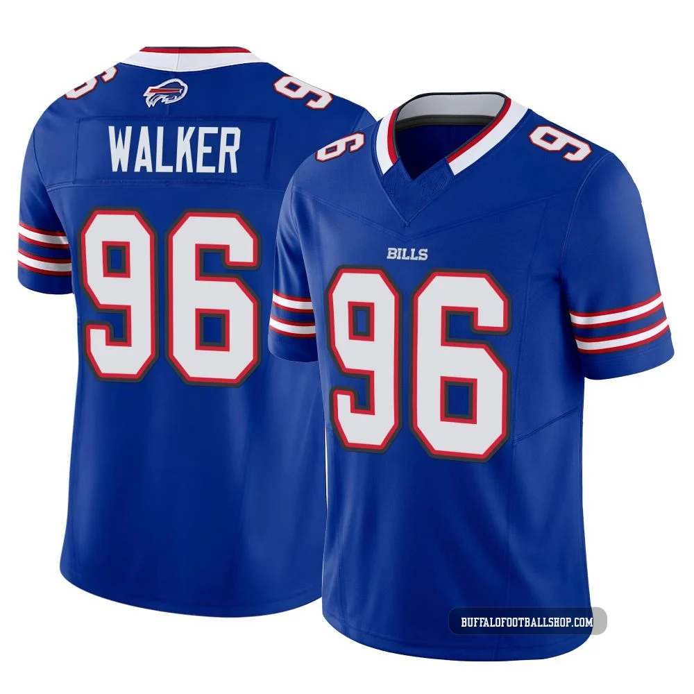 Deone Walker ＃96 Buffalo Bills Limited Royal Men's Vapor F.U.S.E. Jersey