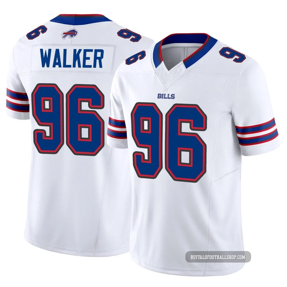 Deone Walker ＃96 Buffalo Bills Limited White Youth Vapor F.U.S.E. Jersey