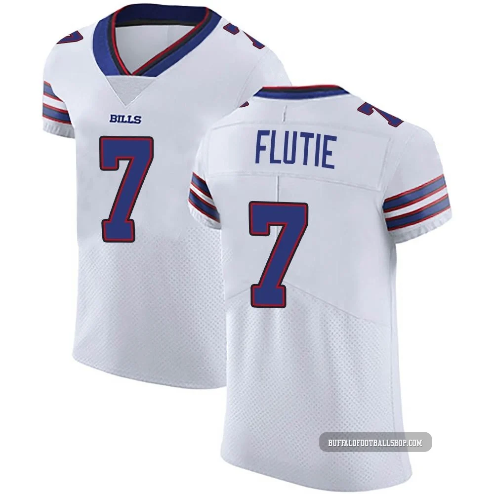Doug Flutie ＃7 Buffalo Bills Elite White Men's Vapor Untouchable Jersey