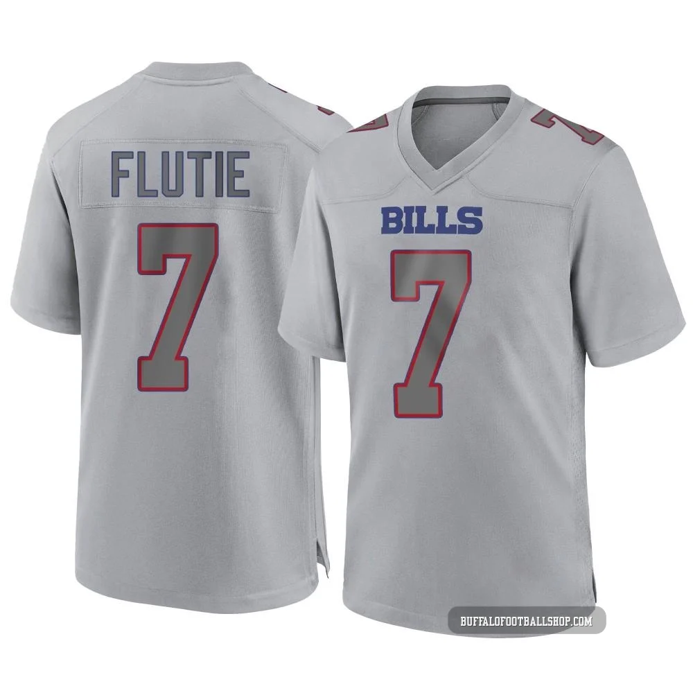 Doug Flutie ＃7 Buffalo Bills Game Gray Men's Atmosphere Fashion Jersey