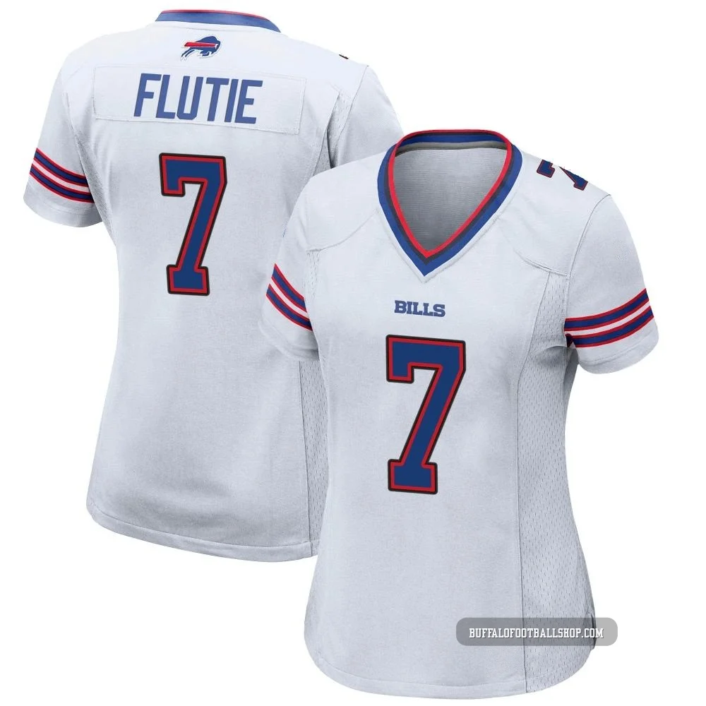 Doug Flutie ＃7 Buffalo Bills Game White Women's Jersey
