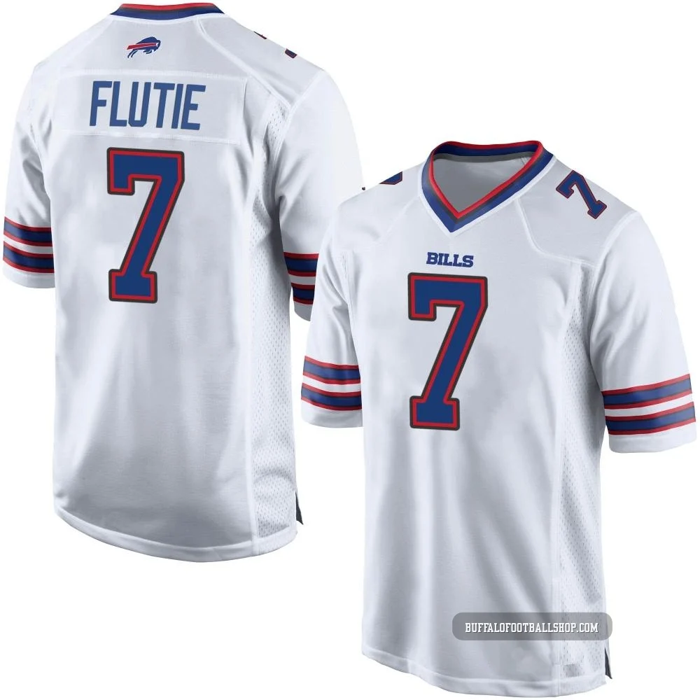 Doug Flutie ＃7 Buffalo Bills Game White Youth Jersey