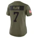 Doug Flutie ＃7 Buffalo Bills Limited Olive Women's 2025 Salute to Service Jersey
