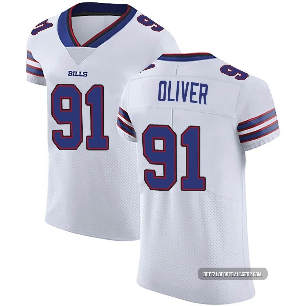 Ed Oliver ＃91 Buffalo Bills Elite White Men's Vapor Untouchable Jersey