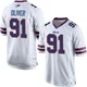 Ed Oliver ＃91 Buffalo Bills Game White Men's Jersey