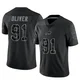 Ed Oliver ＃91 Buffalo Bills Limited Black Youth Reflective Jersey