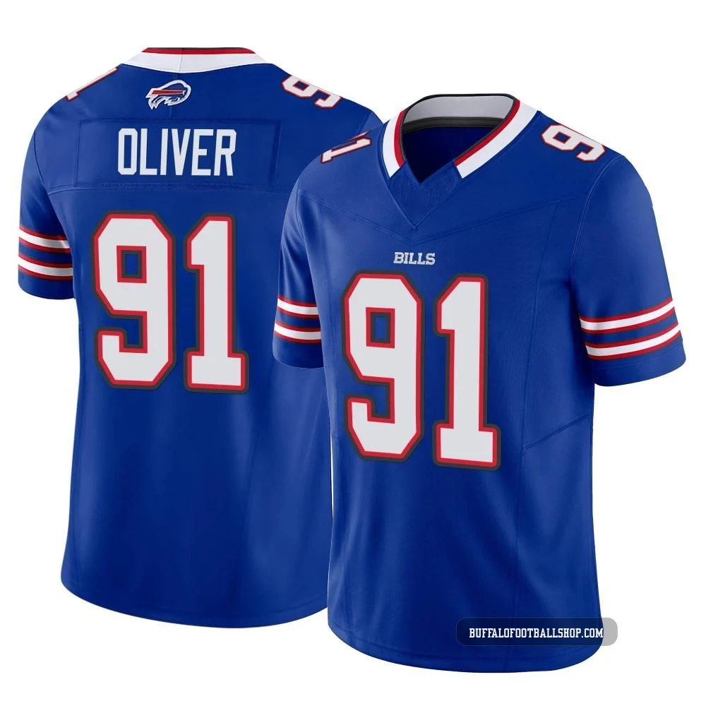 Ed Oliver ＃91 Buffalo Bills Limited Royal Youth Vapor F.U.S.E. Jersey