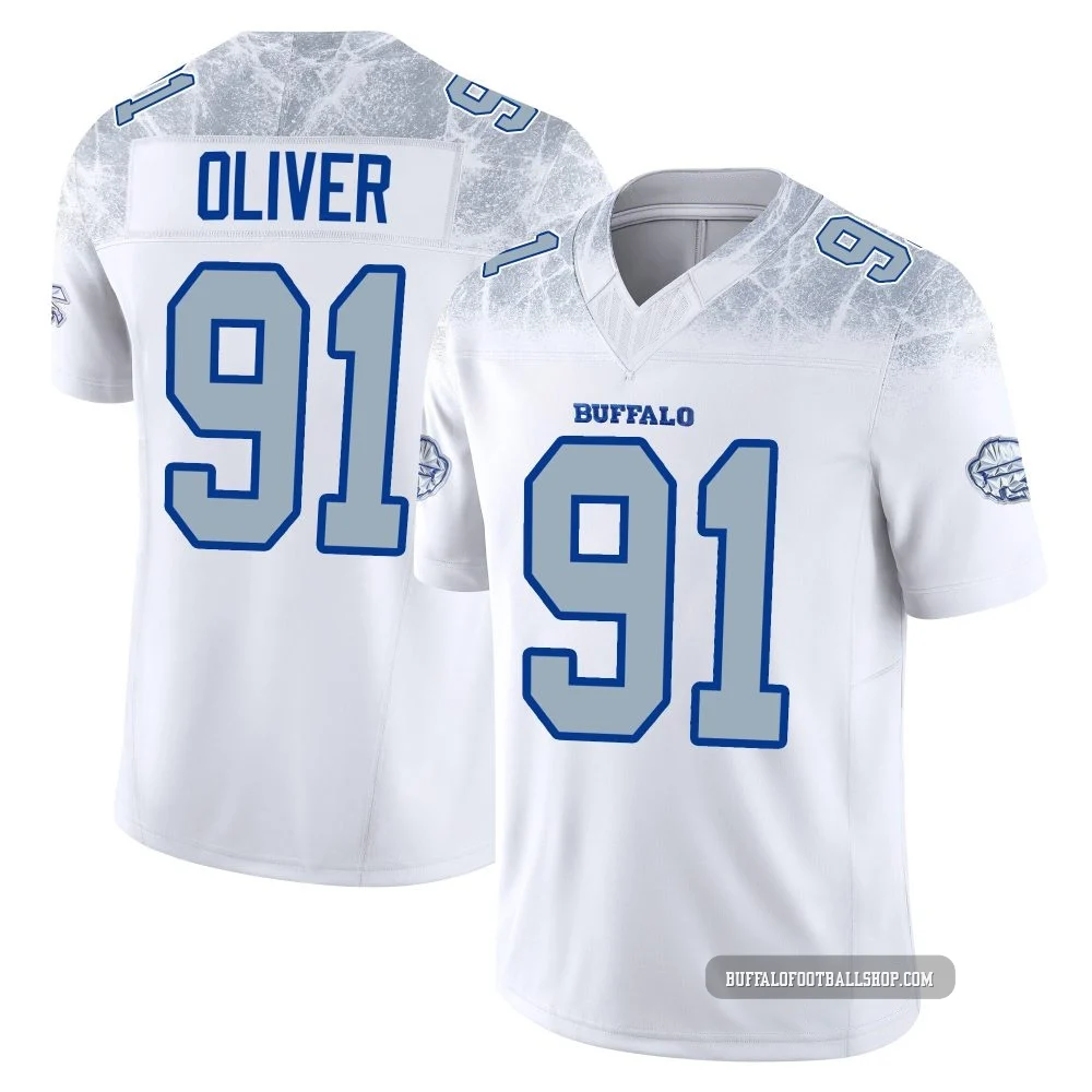 Ed Oliver ＃91 Buffalo Bills Limited White Youth 2025 Rivalries Collection Jersey