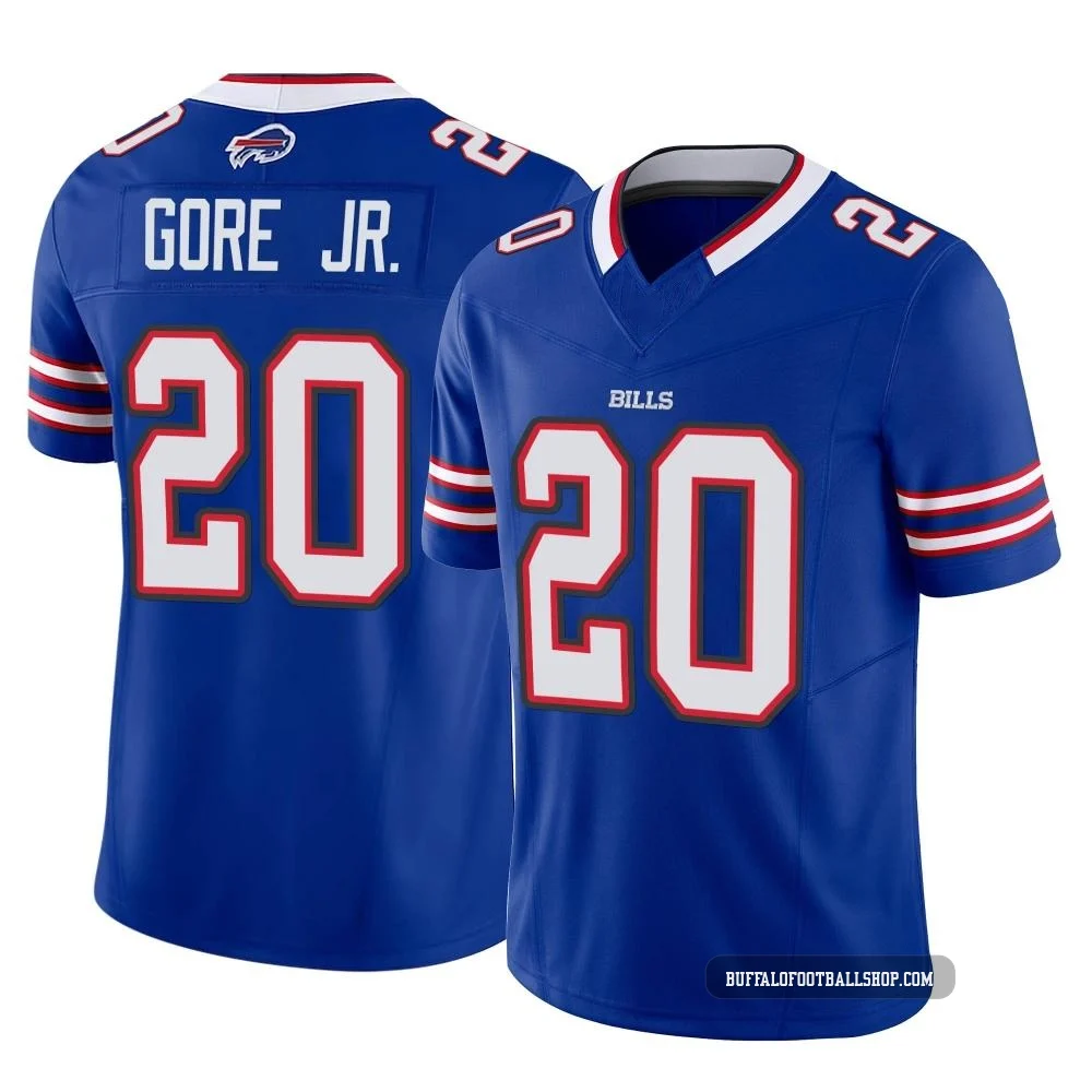 Frank Gore Jr. ＃20 Buffalo Bills Limited Royal Men's Vapor F.U.S.E. Jersey