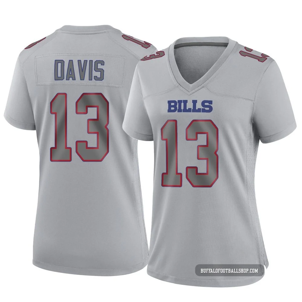 Gabe Davis ＃13 Buffalo Bills Game Gray Women's Atmosphere Fashion Jersey