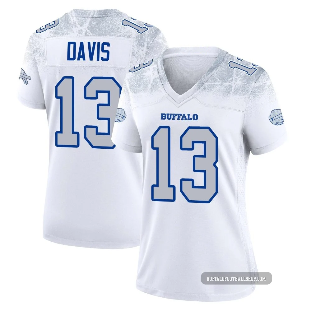 Gabe Davis ＃13 Buffalo Bills Game White Women's 2025 Rivalries Collection Jersey