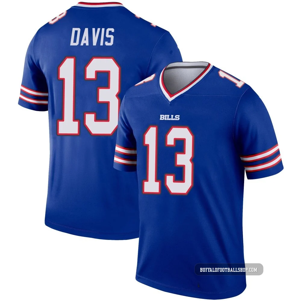 Gabe Davis ＃13 Buffalo Bills Legend Royal Men's Jersey