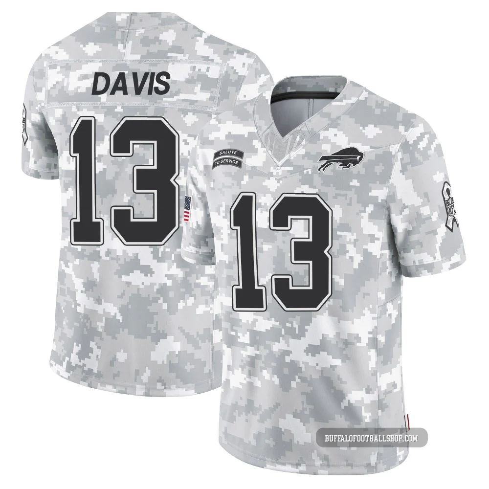 Gabe Davis ＃13 Buffalo Bills Limited Arctic Camo Youth 2024 Salute to Service Jersey