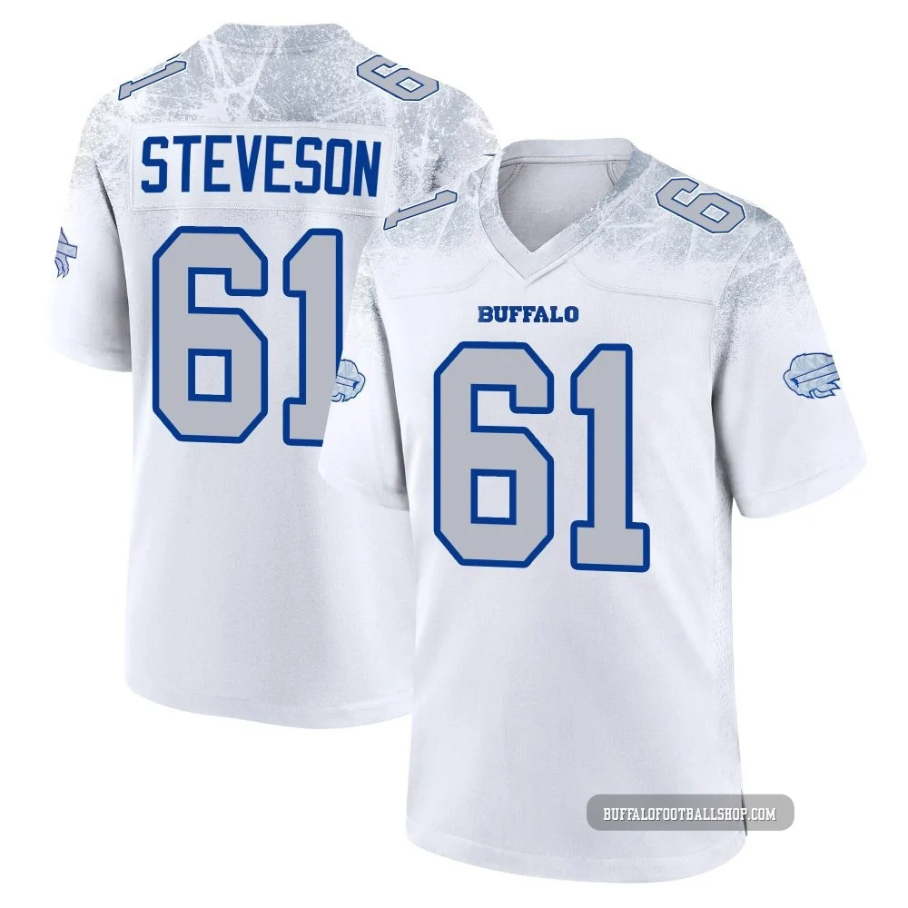 Gable Steveson ＃61 Buffalo Bills Game White Men's 2025 Rivalries Collection Jersey