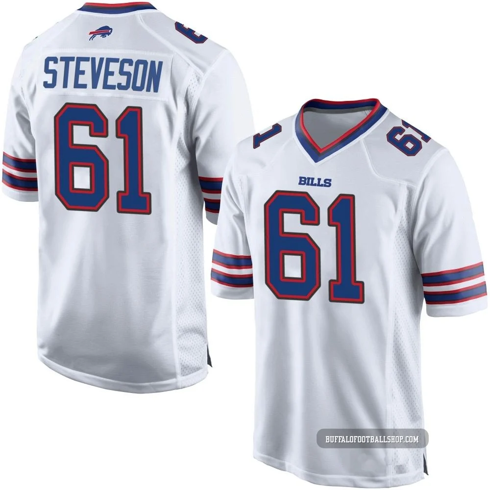 Gable Steveson ＃61 Buffalo Bills Game White Youth Jersey