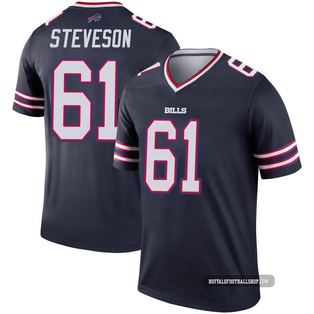 Gable Steveson ＃61 Buffalo Bills Legend Navy Men's Inverted Jersey