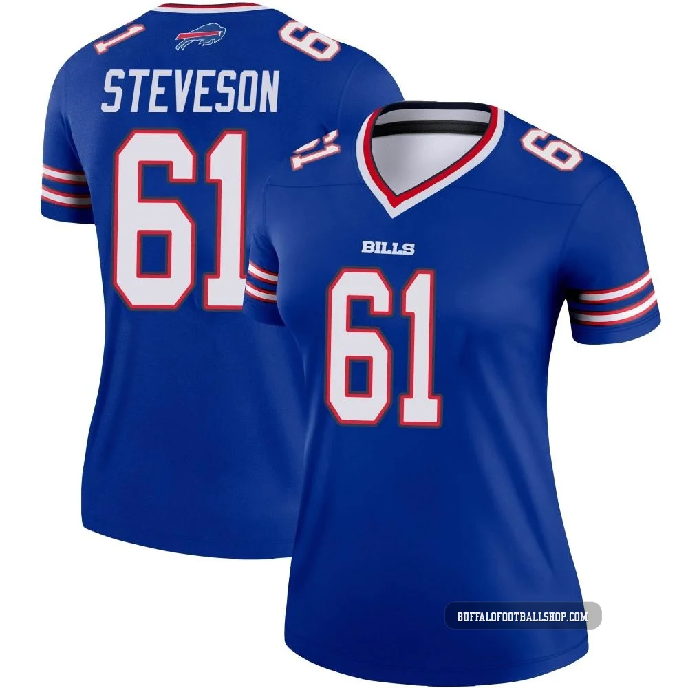 Gable Steveson ＃61 Buffalo Bills Legend Royal Women's Jersey