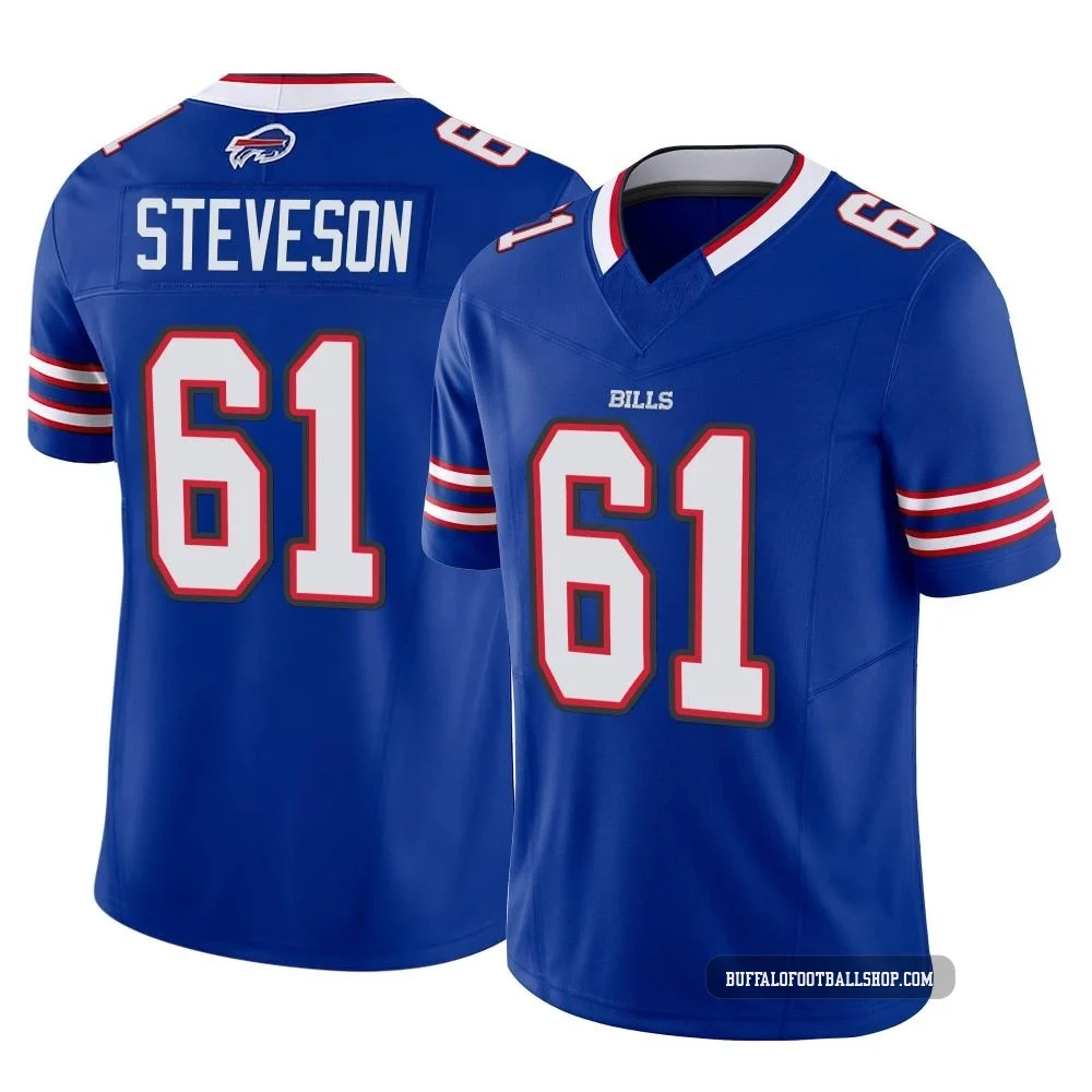 Gable Steveson ＃61 Buffalo Bills Limited Royal Youth Vapor F.U.S.E. Jersey