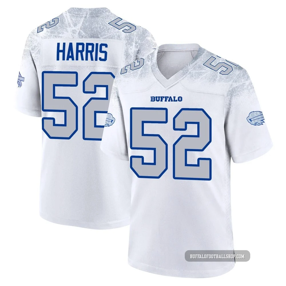 Hayden Harris ＃52 Buffalo Bills Game White Men's 2025 Rivalries Collection Jersey
