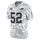 Hayden Harris ＃52 Buffalo Bills Limited Arctic Camo Men's 2024 Salute to Service Jersey