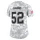 Hayden Harris ＃52 Buffalo Bills Limited Arctic Camo Women's 2024 Salute to Service Jersey