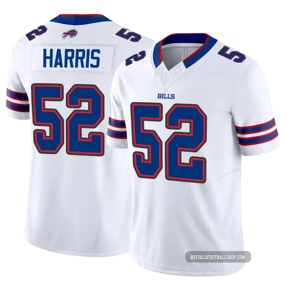 Hayden Harris ＃52 Buffalo Bills Limited White Men's Vapor F.U.S.E. Jersey