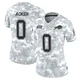 Jackson Acker ＃0 Buffalo Bills Limited Arctic Camo Women's 2024 Salute to Service Jersey