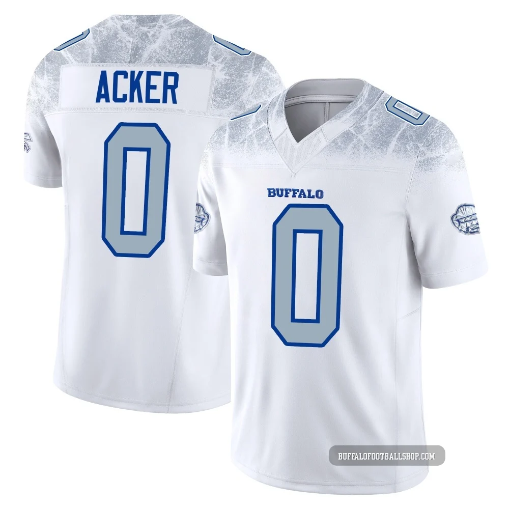 Jackson Acker ＃0 Buffalo Bills Limited White Youth 2025 Rivalries Collection Jersey