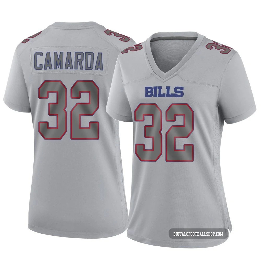 Jake Camarda ＃32 Buffalo Bills Game Gray Women's Atmosphere Fashion Jersey