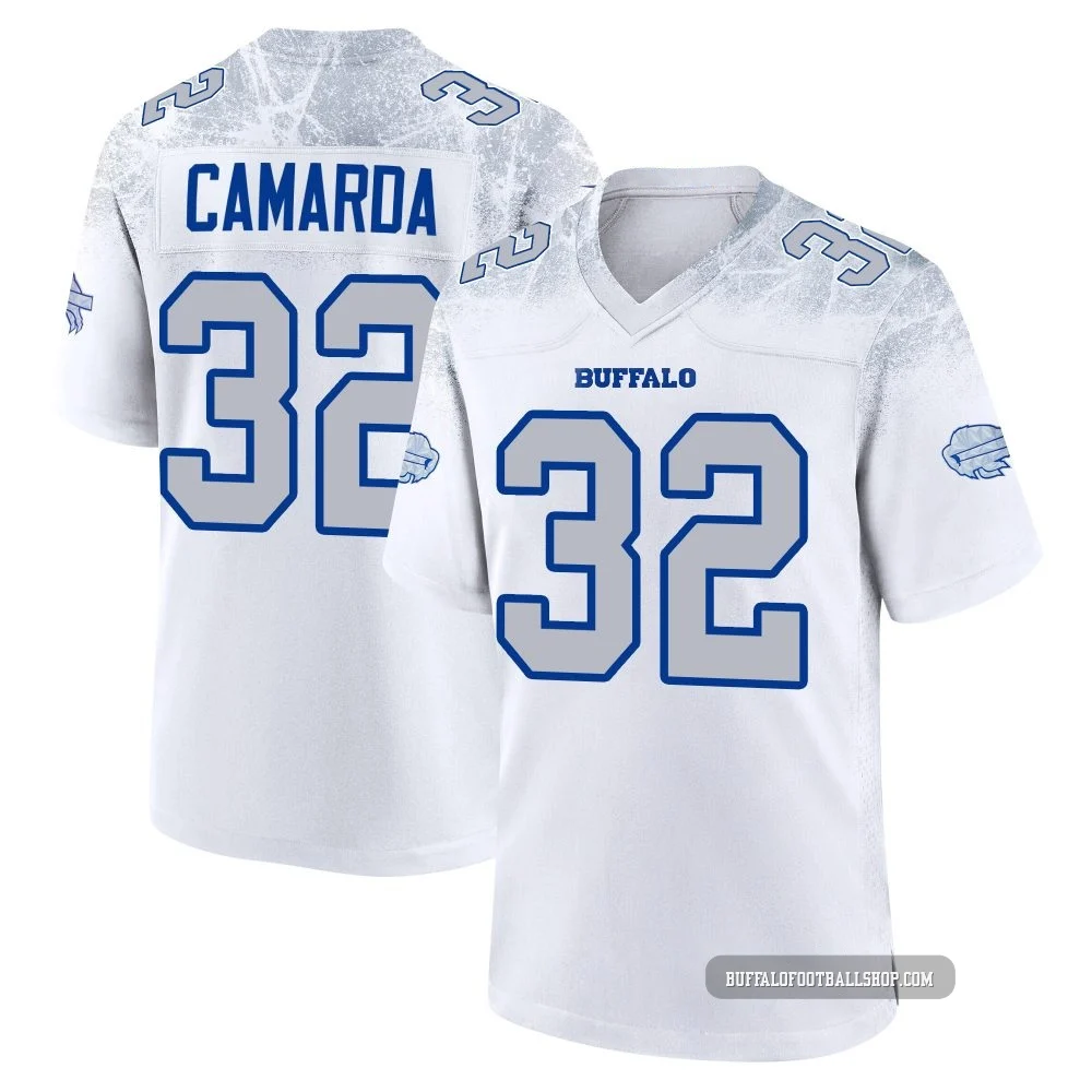 Jake Camarda ＃32 Buffalo Bills Game White Men's 2025 Rivalries Collection Jersey