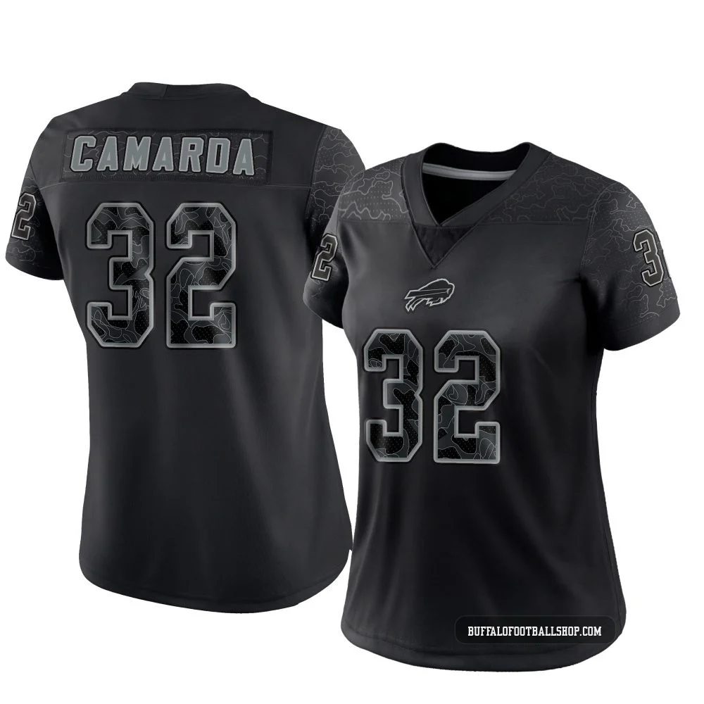 Jake Camarda ＃32 Buffalo Bills Limited Black Women's Reflective Jersey