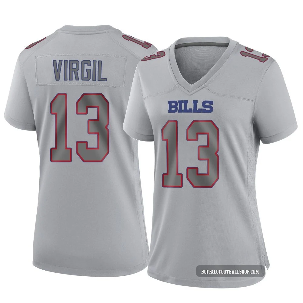 Jalen Virgil ＃13 Buffalo Bills Game Gray Women's Atmosphere Fashion Jersey