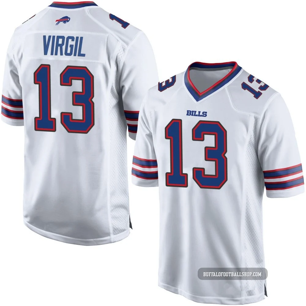Jalen Virgil ＃13 Buffalo Bills Game White Youth Jersey