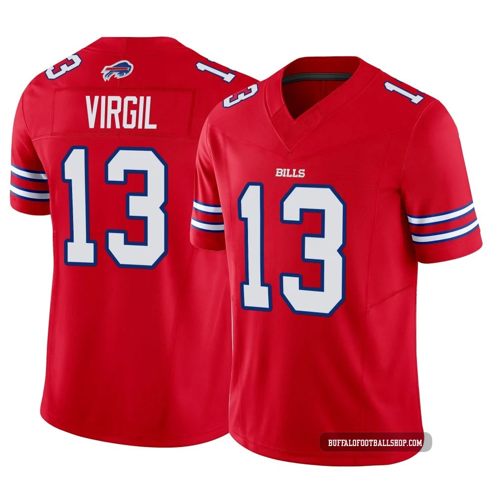 Jalen Virgil ＃13 Buffalo Bills Limited Red Men's Vapor F.U.S.E. Jersey