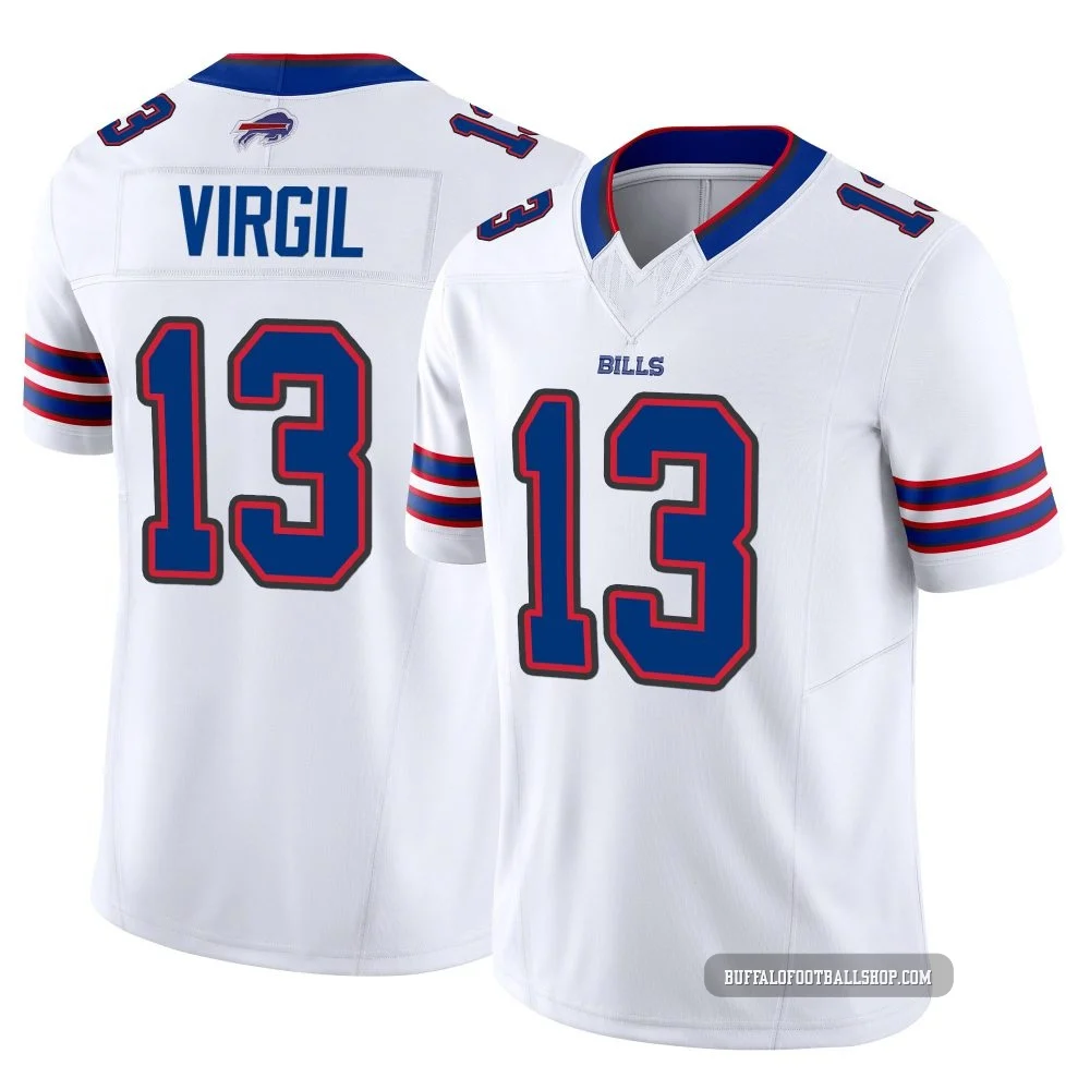 Jalen Virgil ＃13 Buffalo Bills Limited White Men's Vapor F.U.S.E. Jersey