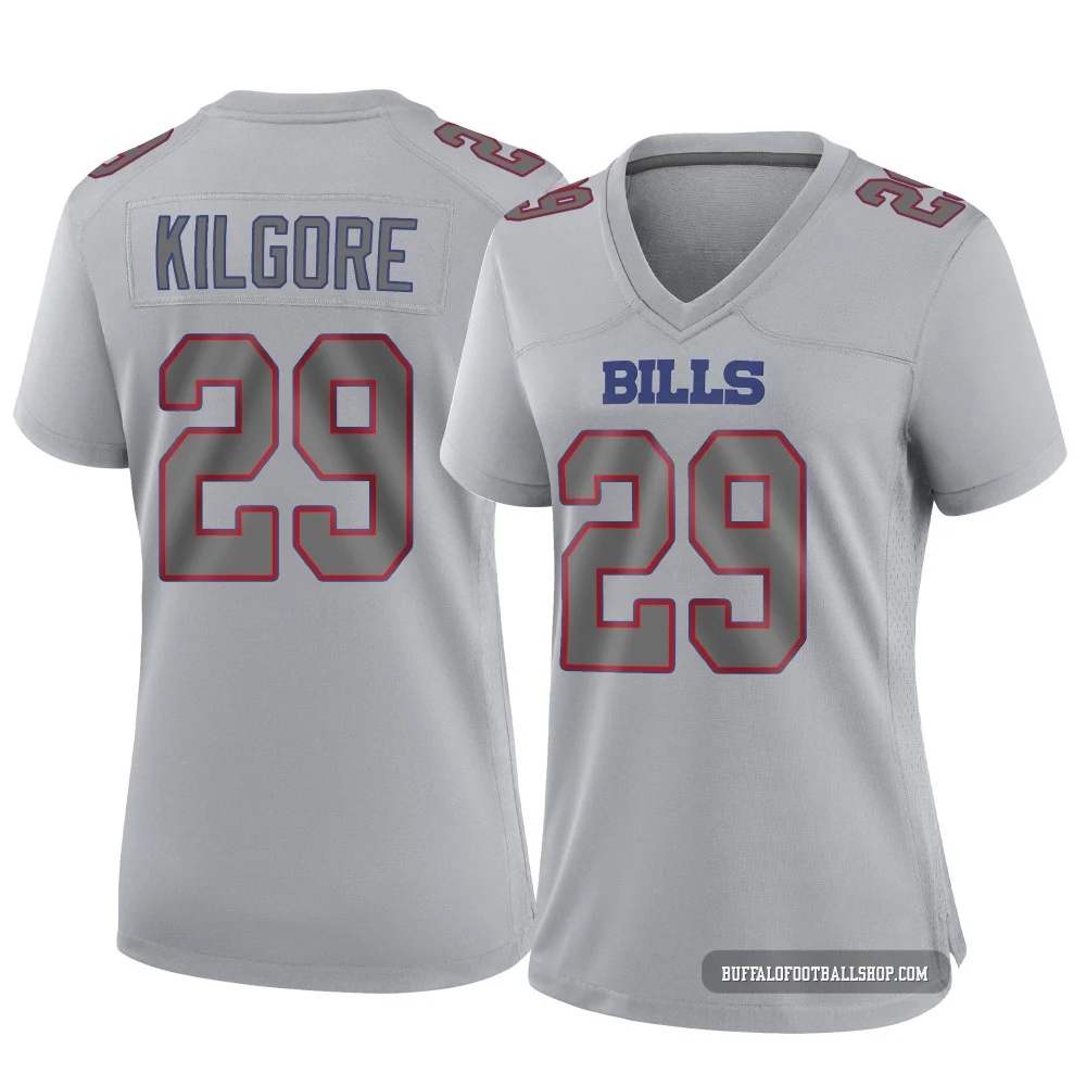 Jalon Kilgore ＃29 Buffalo Bills Game Gray Women's Atmosphere Fashion Jersey