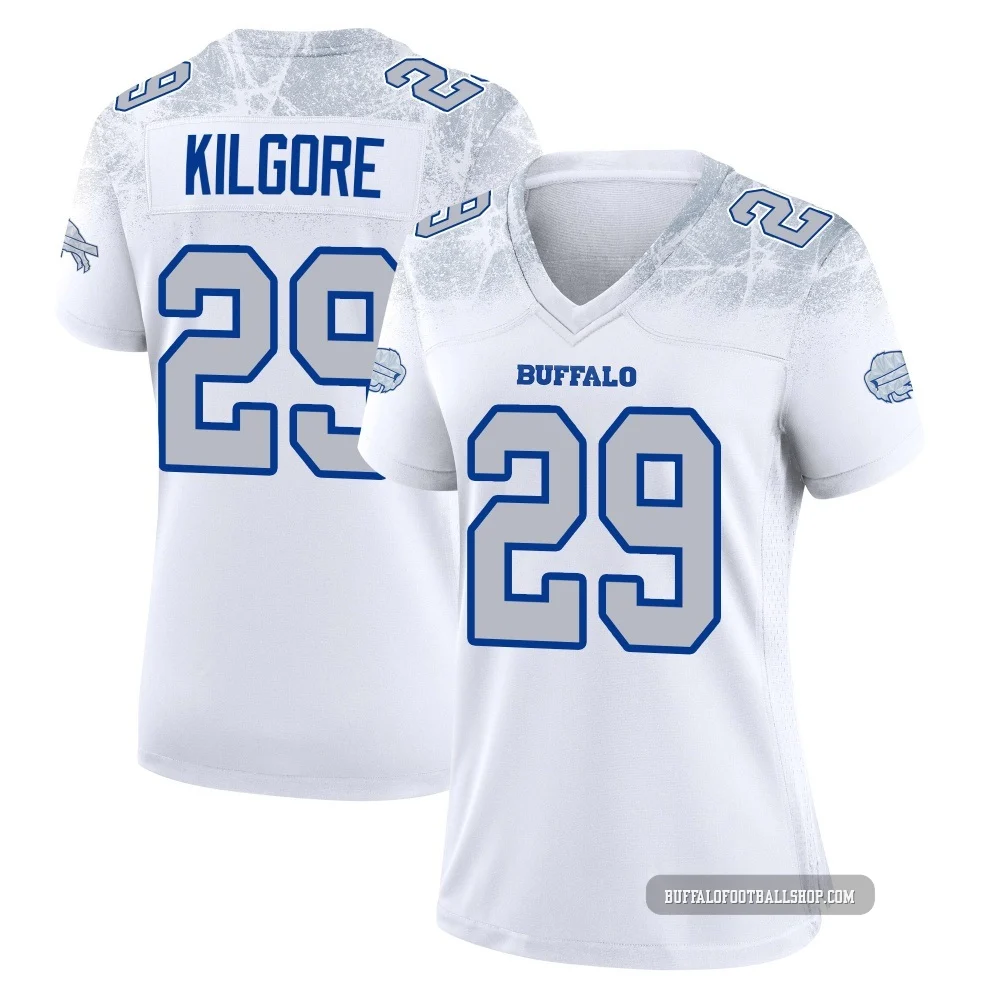 Jalon Kilgore ＃29 Buffalo Bills Game White Women's 2025 Rivalries Collection Jersey
