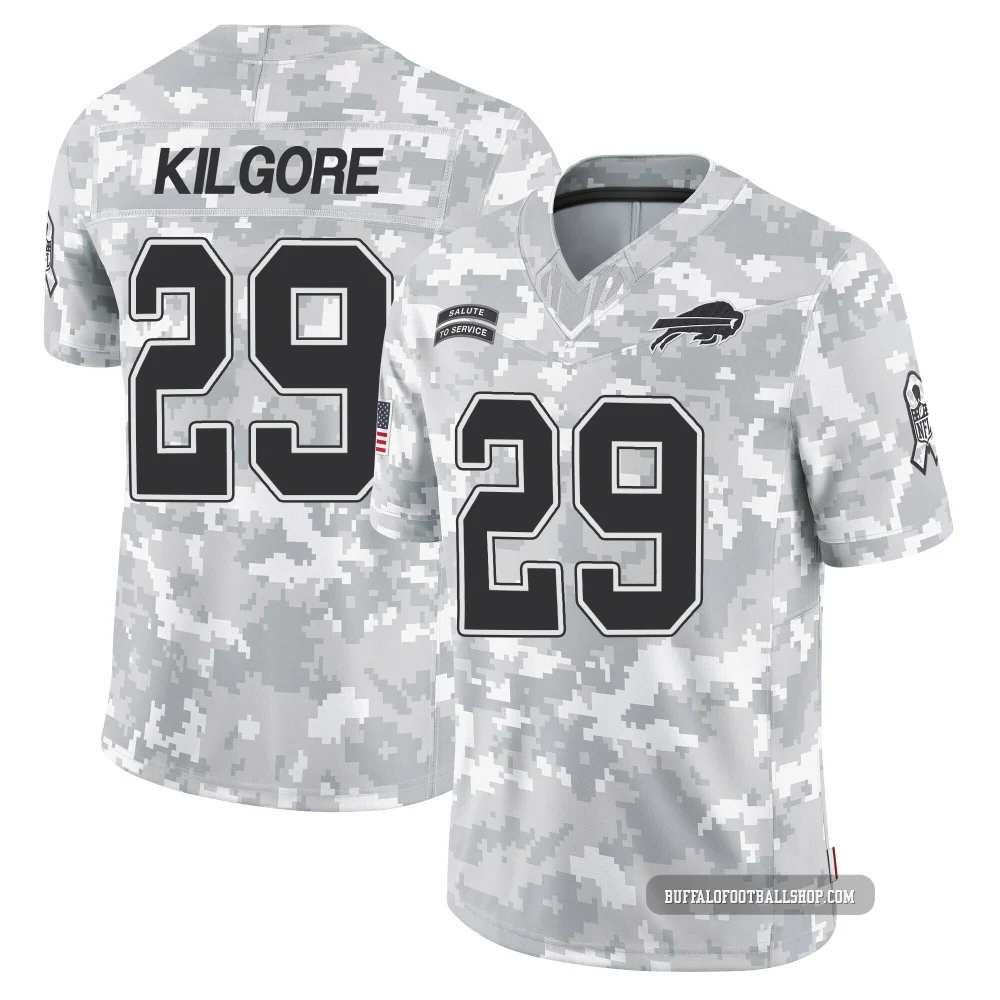 Jalon Kilgore ＃29 Buffalo Bills Limited Arctic Camo Youth 2024 Salute to Service Jersey