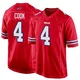 James Cook ＃4 Buffalo Bills Game Red Men's Alternate Jersey