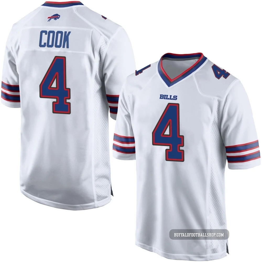 James Cook ＃4 Buffalo Bills Game White Youth Jersey