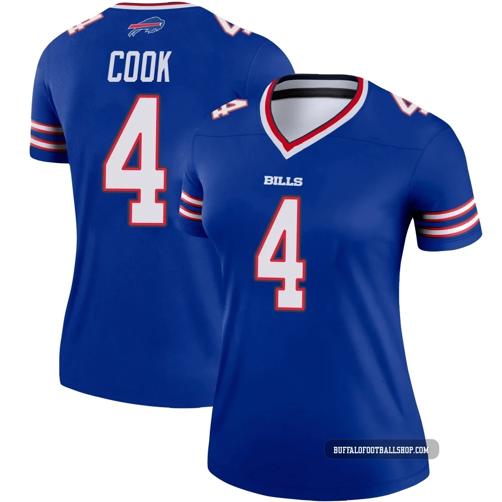 James Cook ＃4 Buffalo Bills Legend Royal Women's Jersey