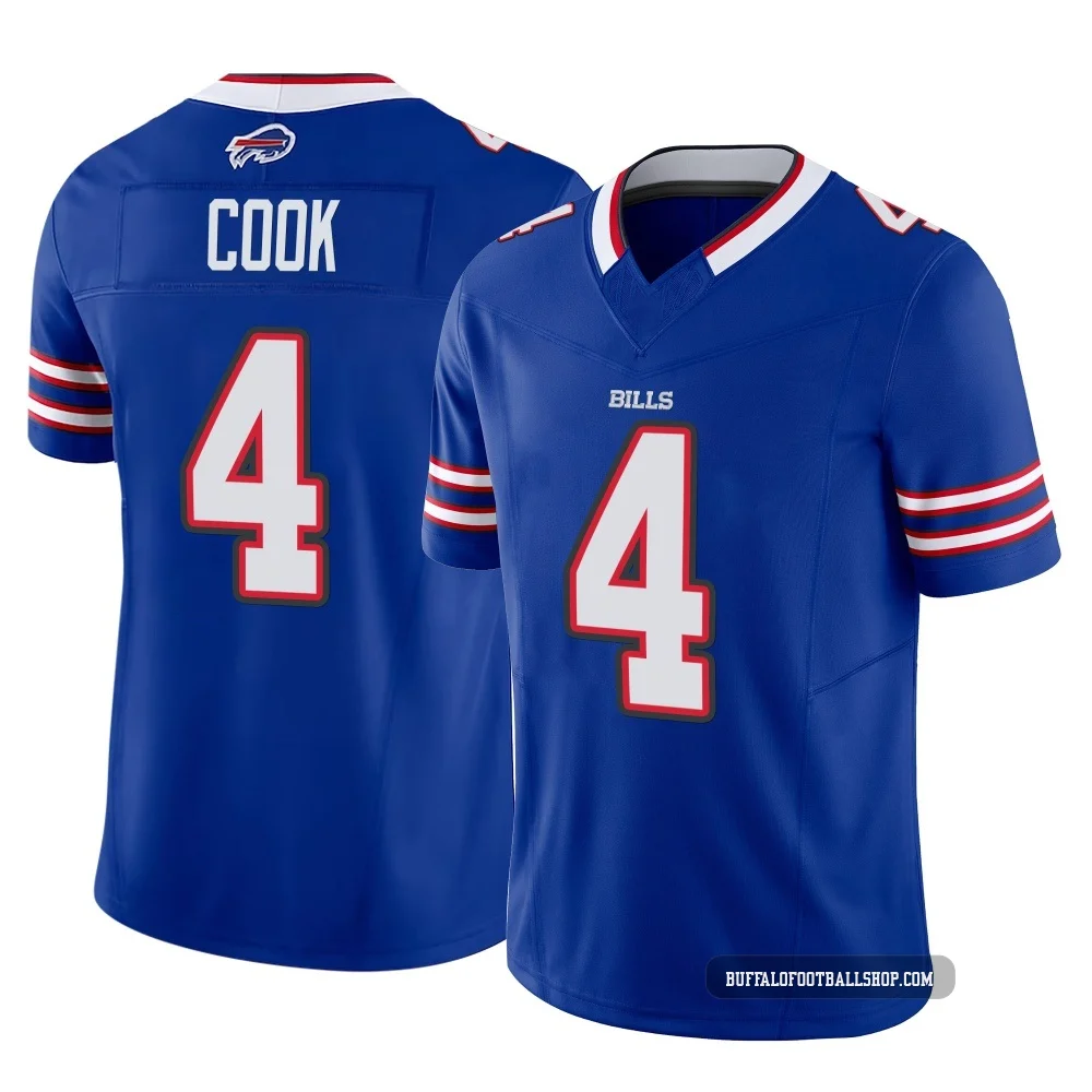 James Cook ＃4 Buffalo Bills Limited Royal Men's Vapor F.U.S.E. Jersey