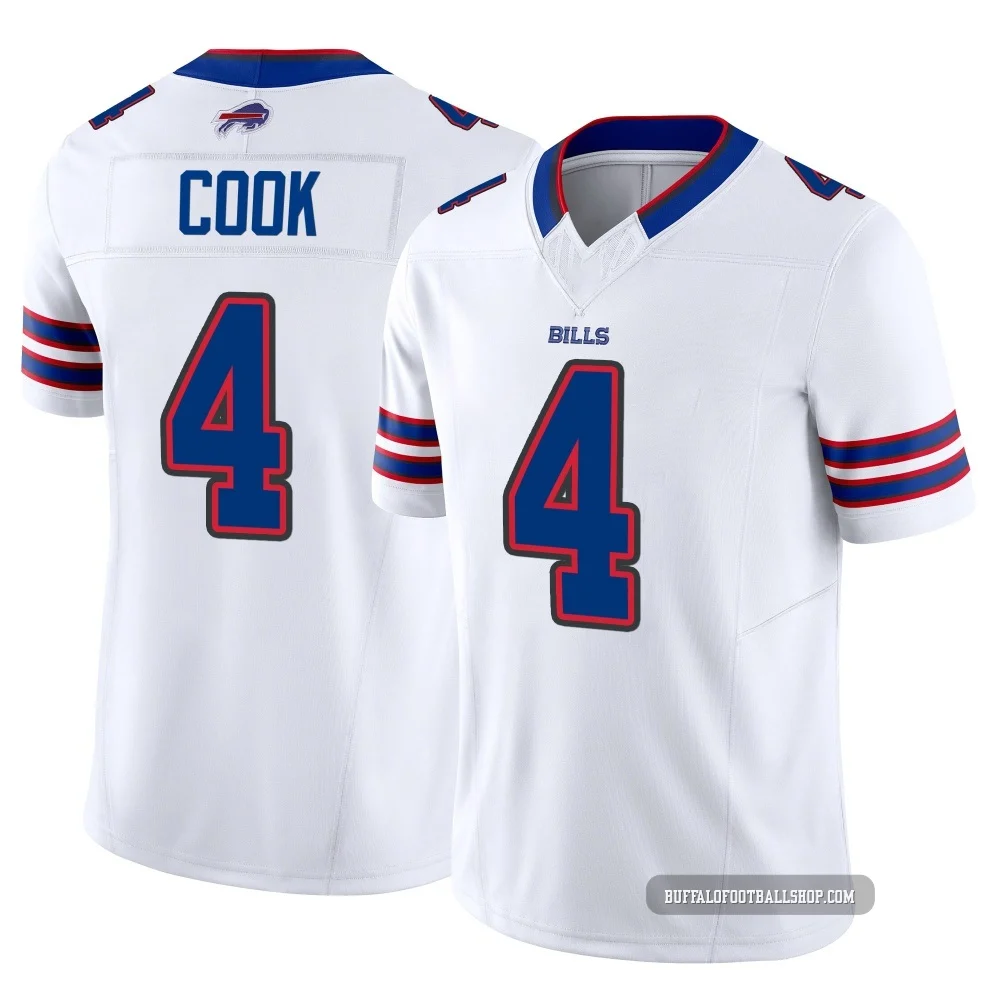 James Cook ＃4 Buffalo Bills Limited White Youth Vapor F.U.S.E. Jersey