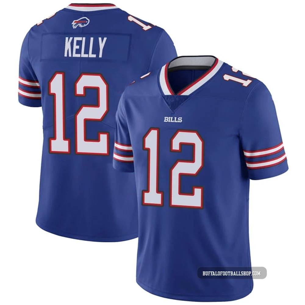 Jim Kelly ＃12 Buffalo Bills Limited Royal Men's Team Color Vapor Untouchable Jersey