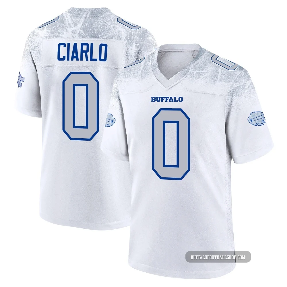 Jimmy Ciarlo ＃0 Buffalo Bills Game White Men's 2025 Rivalries Collection Jersey