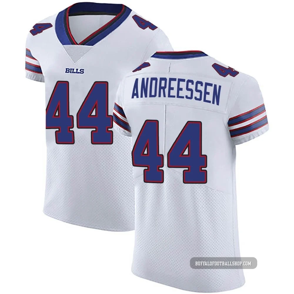 Joe Andreessen ＃44 Buffalo Bills Elite White Men's Vapor Untouchable Jersey